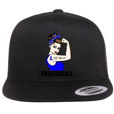 Cyclic Vomiting Syndrome Warrior Unbreakable Strong Cute Gift Flatbill Hat