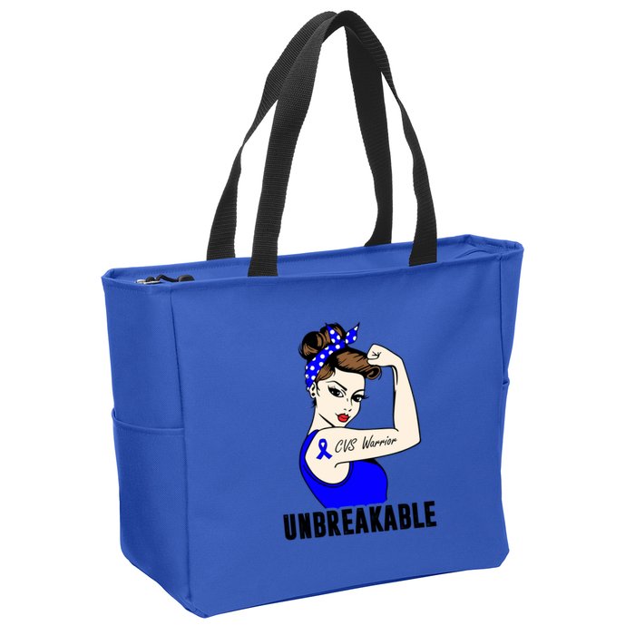 Cyclic Vomiting Syndrome Warrior Unbreakable Strong Cute Gift Zip Tote Bag