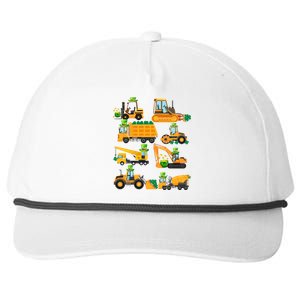 Construction Vehicle St Patricks Day Shamrock Funny Truck Gift Snapback Five-Panel Rope Hat