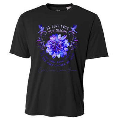 Cyclic Vomiting Syndrome Awareness Flower We DonT Know How Cooling Performance Crew T-Shirt