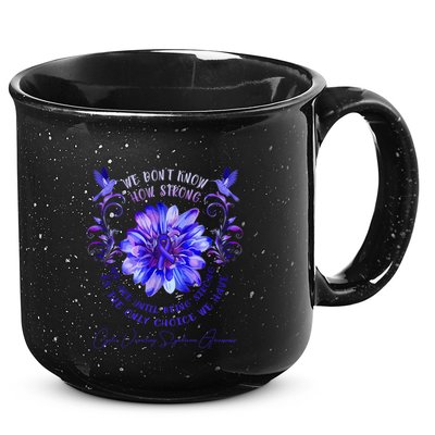 Cyclic Vomiting Syndrome Awareness Flower We DonT Know How 15oz Campfire Ceramic Mug