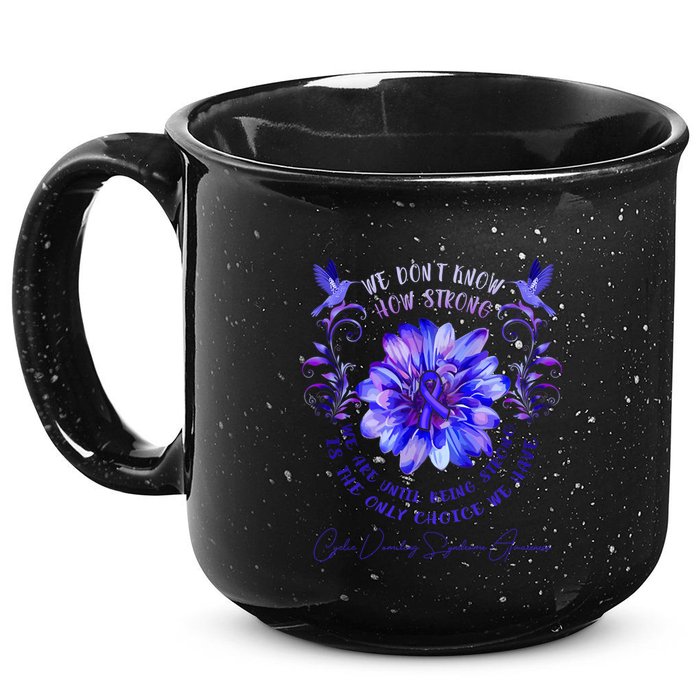 Cyclic Vomiting Syndrome Awareness Flower We DonT Know How 15oz Campfire Ceramic Mug