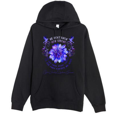 Cyclic Vomiting Syndrome Awareness Flower We DonT Know How Premium Pullover Hoodie