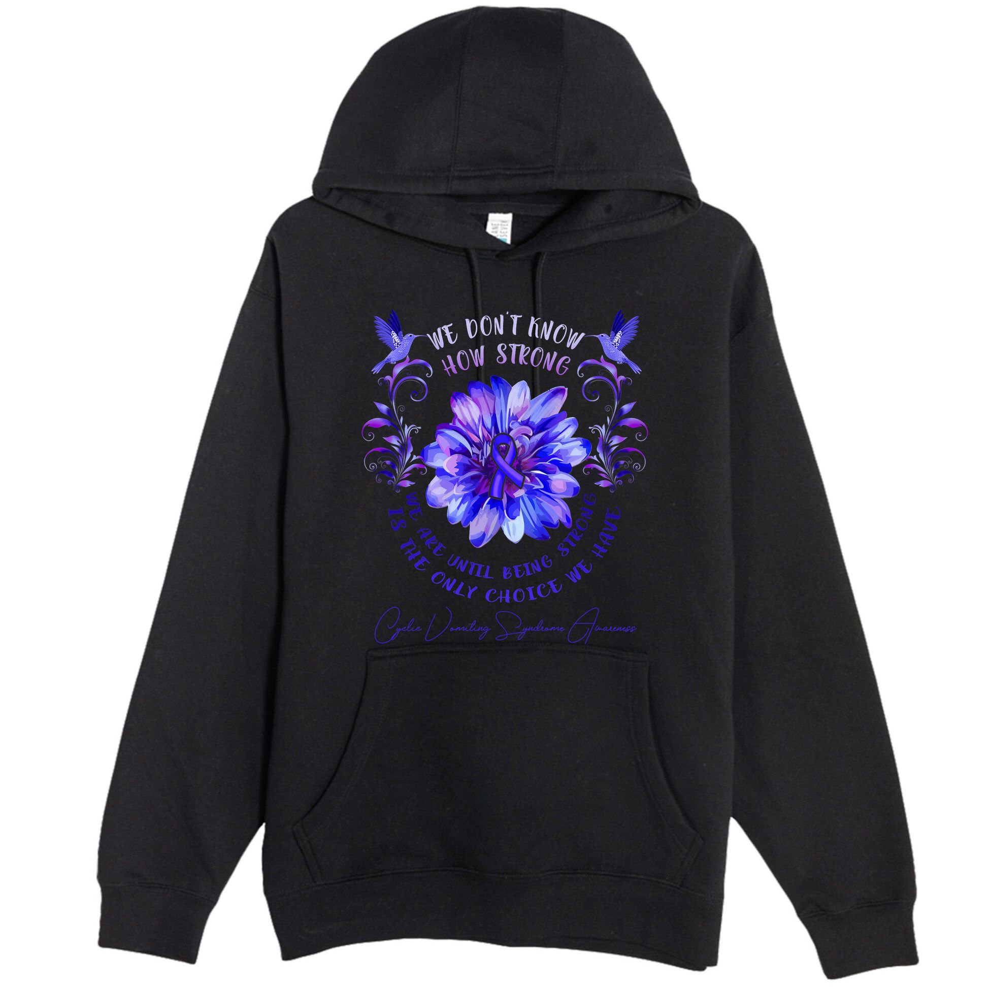 Cyclic Vomiting Syndrome Awareness Flower We DonT Know How Premium Pullover Hoodie