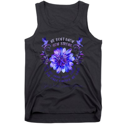 Cyclic Vomiting Syndrome Awareness Flower We DonT Know How Tank Top