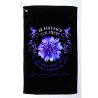 Cyclic Vomiting Syndrome Awareness Flower We DonT Know How Golf Towel