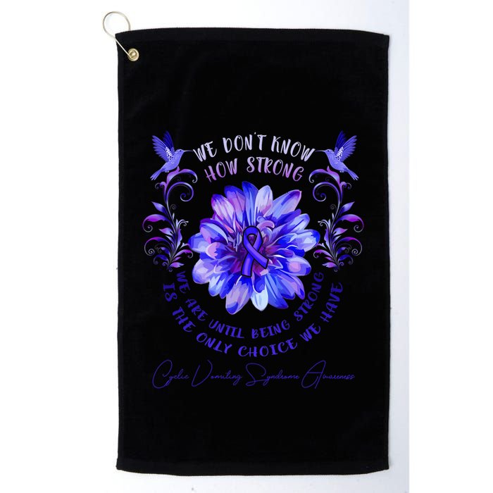 Cyclic Vomiting Syndrome Awareness Flower We DonT Know How Golf Towel