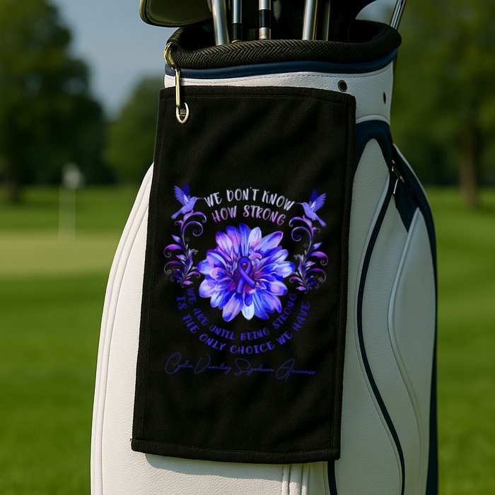 Cyclic Vomiting Syndrome Awareness Flower We DonT Know How Golf Towel