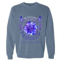 Cyclic Vomiting Syndrome Awareness Flower We DonT Know How Garment-Dyed Sweatshirt