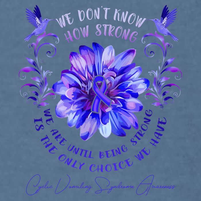 Cyclic Vomiting Syndrome Awareness Flower We DonT Know How Garment-Dyed Sweatshirt