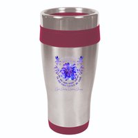 Cyclic Vomiting Syndrome Awareness Flower We DonT Know How 16oz Travel Tumbler