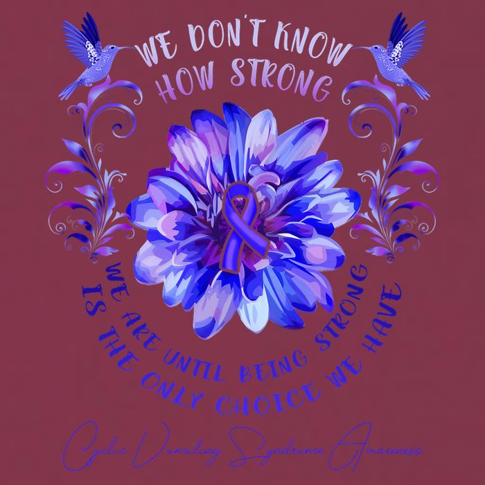 Cyclic Vomiting Syndrome Awareness Flower We DonT Know How 16oz Travel Tumbler