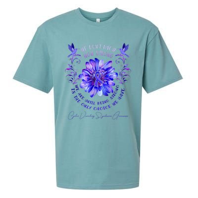 Cyclic Vomiting Syndrome Awareness Flower We DonT Know How Sueded Cloud Jersey T-Shirt