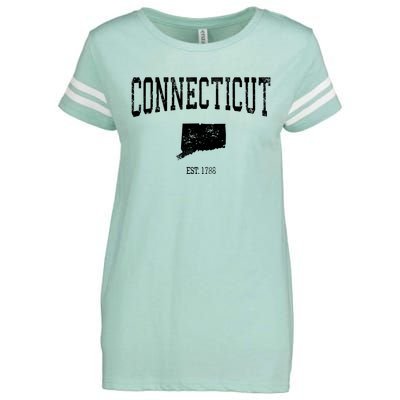 Connecticut Vintage Sports Design Ct Enza Ladies Jersey Football T-Shirt