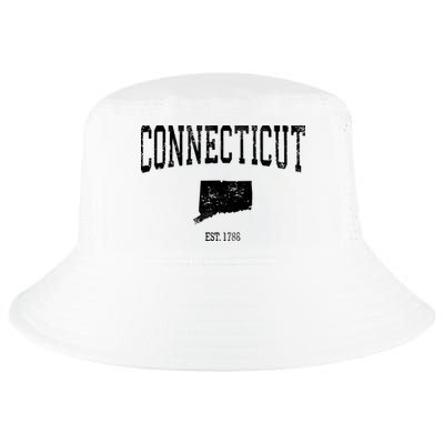 Connecticut Vintage Sports Design Ct Cool Comfort Performance Bucket Hat