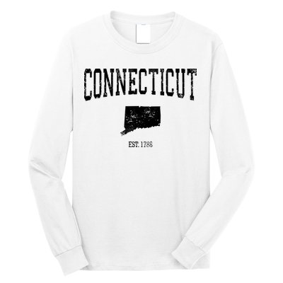 Connecticut Vintage Sports Design Ct Long Sleeve Shirt