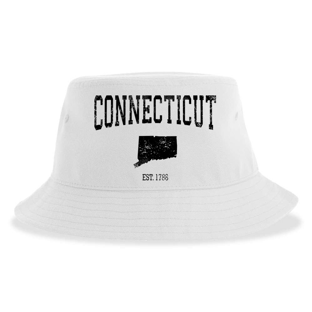 Connecticut Vintage Sports Design Ct Sustainable Bucket Hat