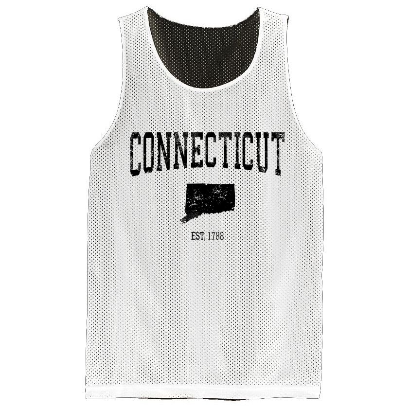 Connecticut Vintage Sports Design Ct Mesh Reversible Basketball Jersey Tank