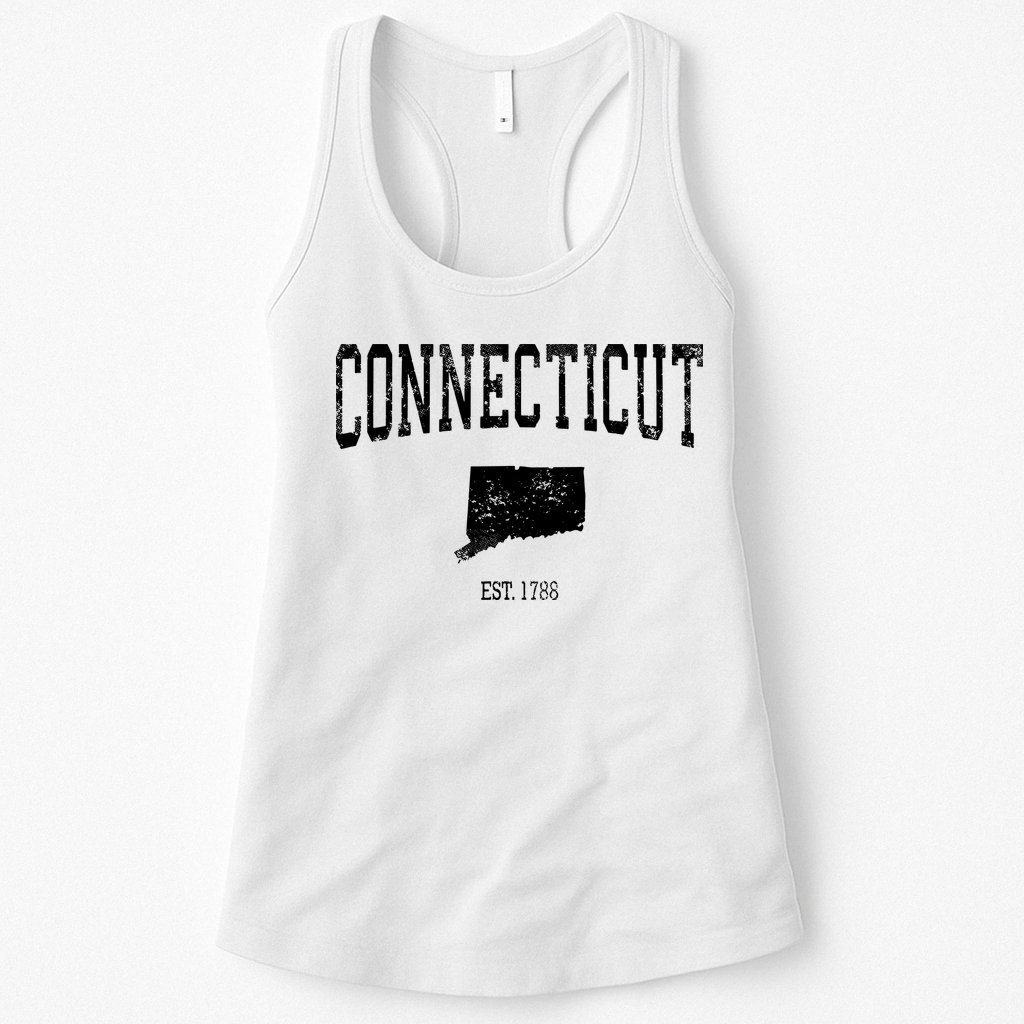 Connecticut Vintage Sports Design Ct Womens Tank Top