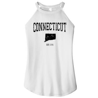 Connecticut Vintage Sports Design Ct Women’s Perfect Tri Rocker Tank