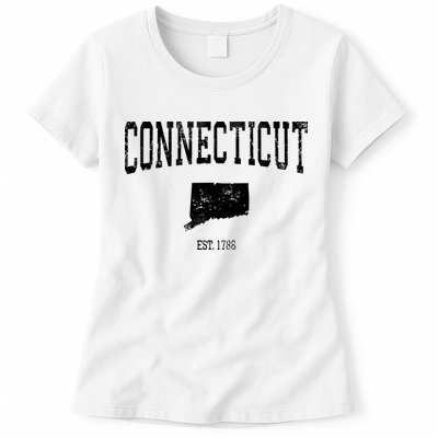 Connecticut Vintage Sports Design Ct Womens T-Shirt