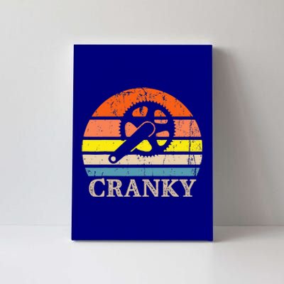 Cranky Vintage Sun Bicycle Lovers Cycling Bike Canvas