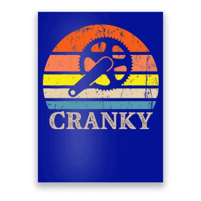 Cranky Vintage Sun Bicycle Lovers Cycling Bike Poster