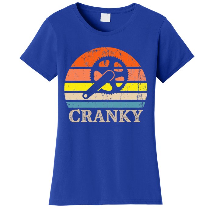 Cranky Vintage Sun Bicycle Lovers Cycling Bike Women's T-Shirt