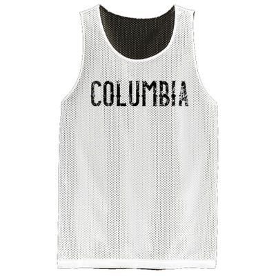 Columbia Vintage Script Apparel Mesh Reversible Basketball Jersey Tank