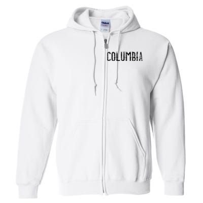 Columbia Vintage Script Apparel Full Zip Hoodie