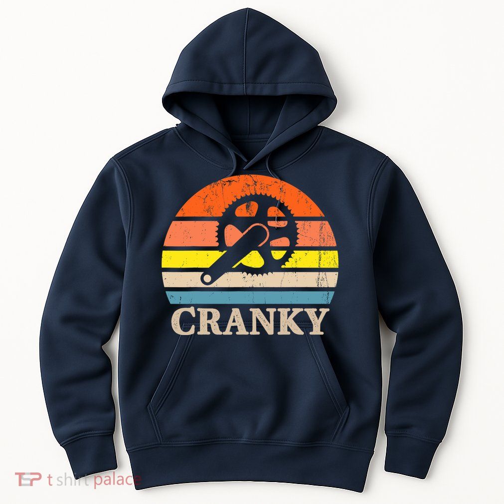 Cranky Vintage Sun Bicycle Lovers Cycling Bike Hoodie