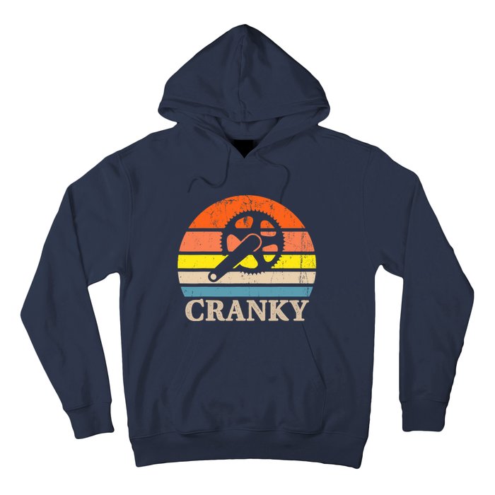 Cranky Vintage Sun Bicycle Lovers Cycling Bike Hoodie