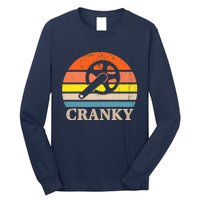 Cranky Vintage Sun Bicycle Lovers Cycling Bike Long Sleeve Shirt