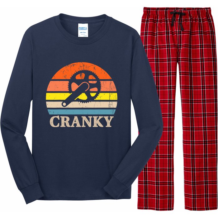 Cranky Vintage Sun Bicycle Lovers Cycling Bike Long Sleeve Pajama Set