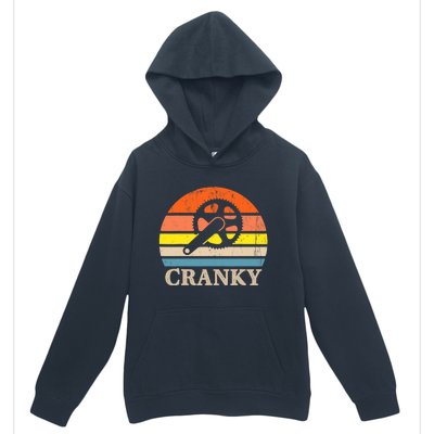 Cranky Vintage Sun Bicycle Lovers Cycling Bike Urban Pullover Hoodie