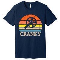 Cranky Vintage Sun Bicycle Lovers Cycling Bike Premium T-Shirt