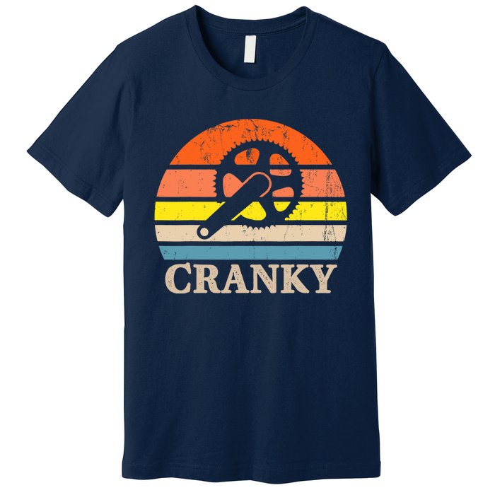 Cranky Vintage Sun Bicycle Lovers Cycling Bike Premium T-Shirt