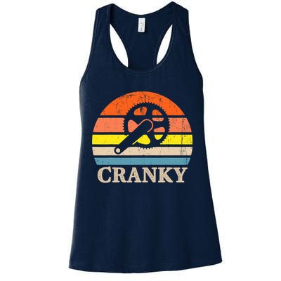 Cranky Vintage Sun Bicycle Lovers Cycling Bike Womens Tank Top