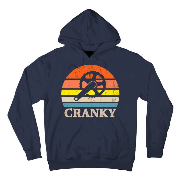 Cranky Vintage Sun Bicycle Lovers Cycling Bike Tall Hoodie