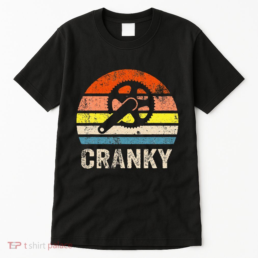 Cranky Vintage Sun Funny Bicycle Lovers Cycling Cranky Tall T-Shirt