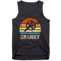 Cranky Vintage Sun Funny Bicycle Lovers Cycling Cranky Tank Top