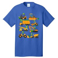 Construction Vehicle St Patricks Day Shamrock Funny Truck Cool Gift Tall T-Shirt