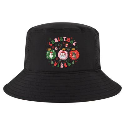 Christmas Vibes Santa Claus Snow Cookies Christmas Tree Gift Cool Comfort Performance Bucket Hat