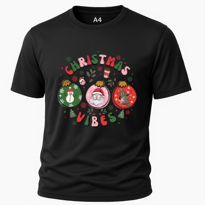 Christmas Vibes Santa Claus Snow Cookies Christmas Tree Gift Performance Shirt
