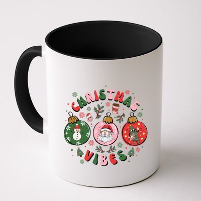 Christmas Vibes Santa Claus Snow Cookies Christmas Tree Gift Mug