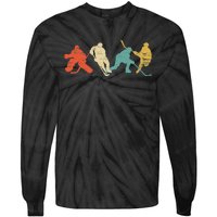 Classic Vintage Style Ice Hockey Tie-Dye Long Sleeve Shirt