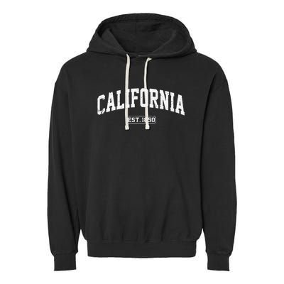 California Vintage State Athletic Style Garment-Dyed Fleece Hoodie