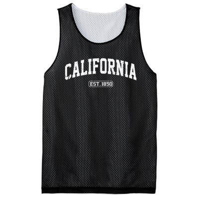 California Vintage State Athletic Style Mesh Reversible Basketball Jersey Tank