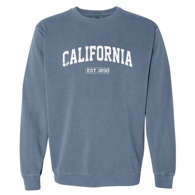 California Vintage State Athletic Style Garment-Dyed Sweatshirt