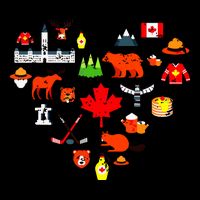 Canadian Vintage Symbols Canada Flag Maple Leaf Rcmp Performance Shirt
